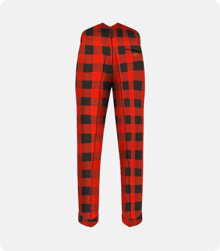 Premium Quality Rob Roy Tartan Trousers Back