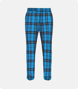 Premium Quality Traditional Scottish Ramsay Blue Tartan Trousers