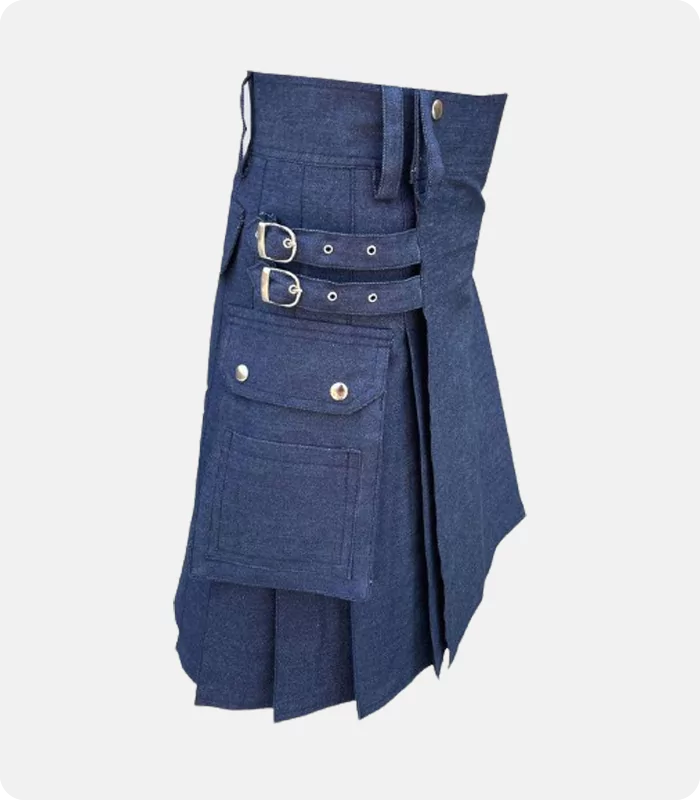 Premium Quality Blue Denim Kilt