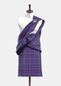 Pride of Fife Tartan Great Kilt Front