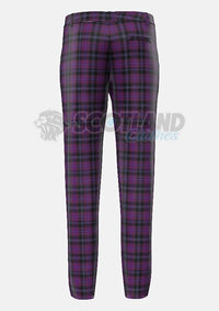 Maßgefertigte Lila Tartan Hose	