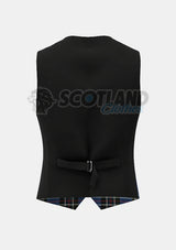 Rangers Tartan Waistcoat Back
