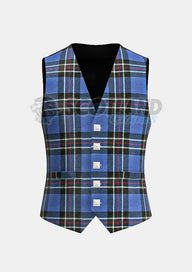 Rangers Tartan Waistcoat Front