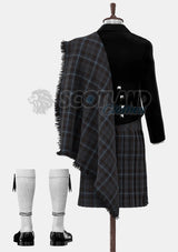 Rivers of Scotland Tartan Prince Charlie Outfit
