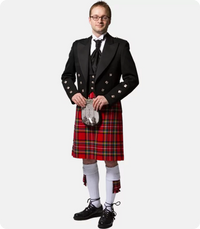 Royal Stewart Tartan Kilt Outfit