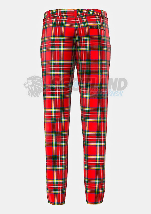 Maßgeschneiderte Premium Royal Stewart Tartan Hose	