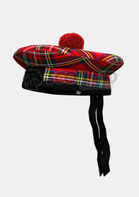 Royal Stewart Tartan Balmoral Hat