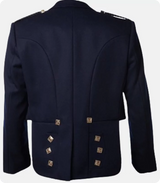 Traditional Scottish Prince Charlie Jacket With Three Button Vest Back