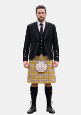 Traditional_Ailsa_Gold_Tartan_7605_Kilt_and_Argyle_Jacket_Kilt_Outfits_front_image