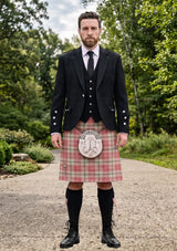 Traditional_Ailsa_Pink_Tartan_7587_Kilt_and_Argyle_Jacket_Kilt_Outfit_front_image