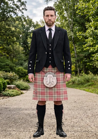 Traditional_Ailsa_Pink_Tartan_7587_Kilt_and_Argyle_Jacket_Kilt_Outfit_front_image