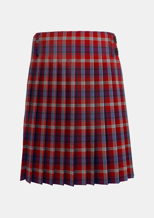 Traditional_Ainslie_Tartan_kilt_back_image_with_pleated_design_and_adjustable_buckles_for_men