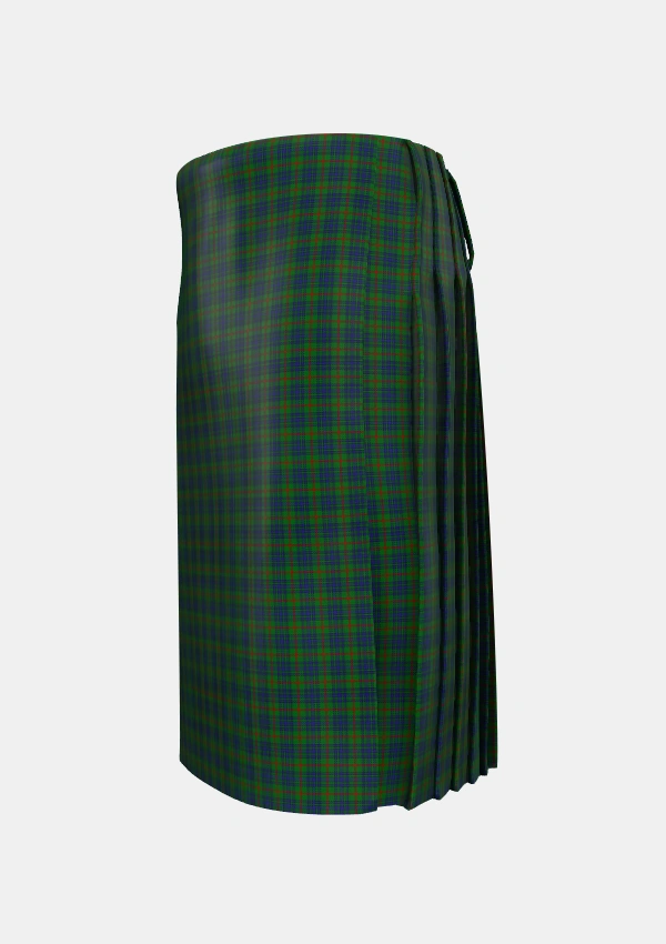 Traditional_Aiton_Ayton_Tartan_328_kilt_left_image_with_pleated_design_and_adjustable_buckles_for_men