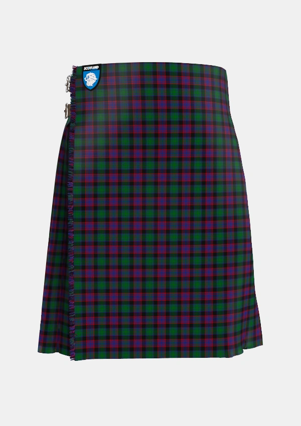 Traditional_Alexander_Hunting_Personal_Tartan_411_kilt_front_image_with_pleated_design_and_adjustable_buckles_for_men