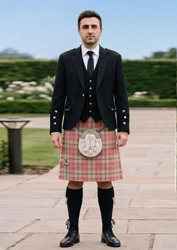 Traditional_Alisa_Pink_Tartan_7587_Kilt_and_Argyle_Jacket_Kilt_Outfit_front_image