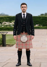 Traditional_Alisa_Pink_Tartan_7587_Kilt_and_Argyle_Jacket_Kilt_Outfit_front_image