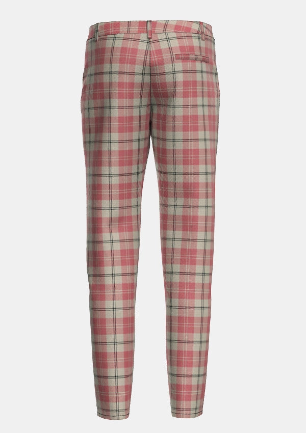 Alisa Pink Tartan Trouser