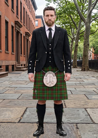 Traditional_Allen_Northumbrian_Tartan_3208_Kilt_and_Argyle_Jacket_Kilt_Outfit_front_image