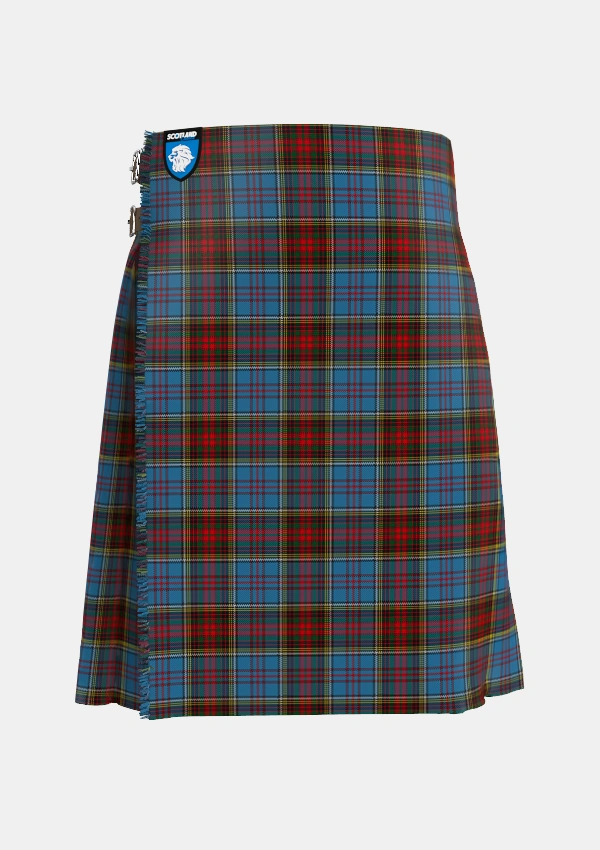 Traditional_Anderson_MacGregor_Hastie_1_Tartan_1348_kilt_front_image_with_pleated_design_and_adjustable_buckles_for_men