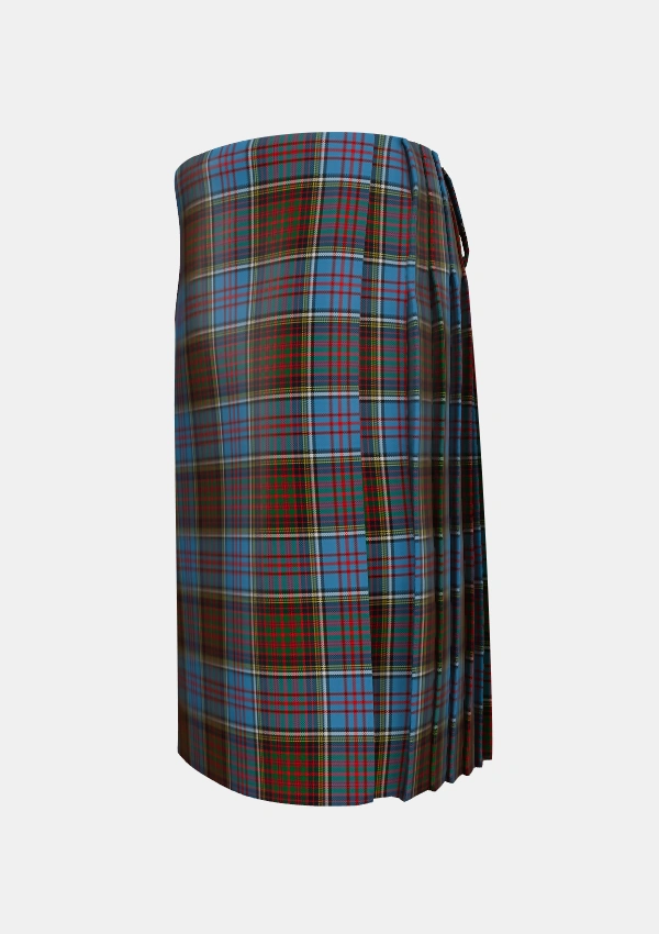 Traditional_Anderson_MacGregor_Hastie_3_Tartan_1393_kilt_left_image_with_pleated_design_and_adjustable_buckles_for_men