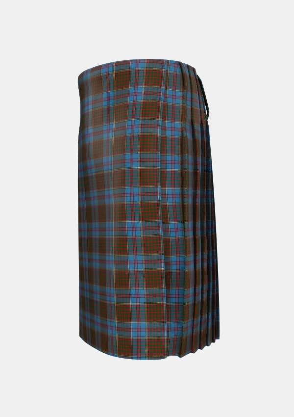 Traditional_Anderson_MacGregor_Hastie_4_Tartan_1395_kilt_left_image_with_pleated_design_and_adjustable_buckles_for_men