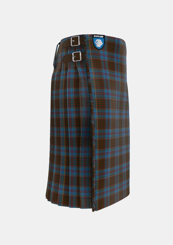 Traditional_Anderson_MacGregor_Hastie_4_Tartan_1395_kilt_right_image_with_pleated_design_and_adjustable_buckles_for_men