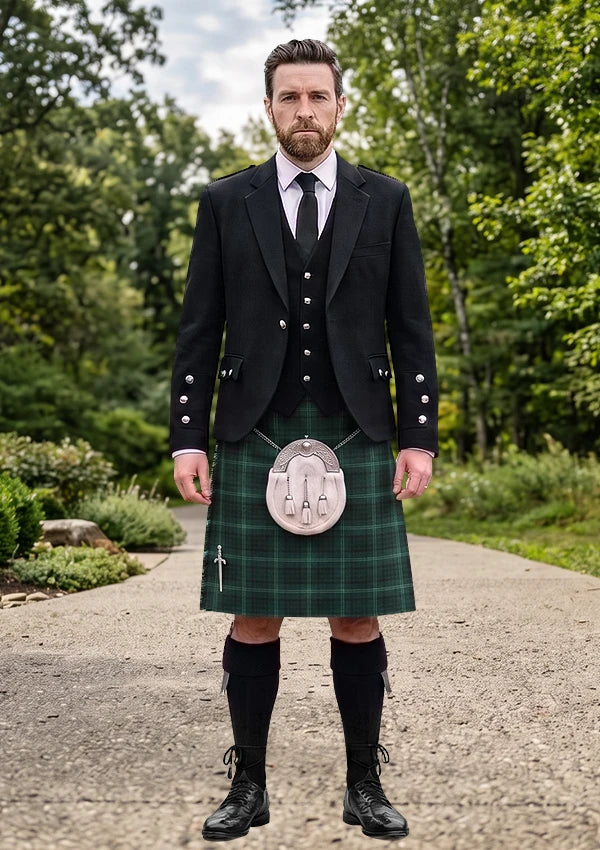 Traditional_Armagh_County_Tartan_2276_Kilt_and_Argyle_Jacket_Kilt_Outfit_front_image