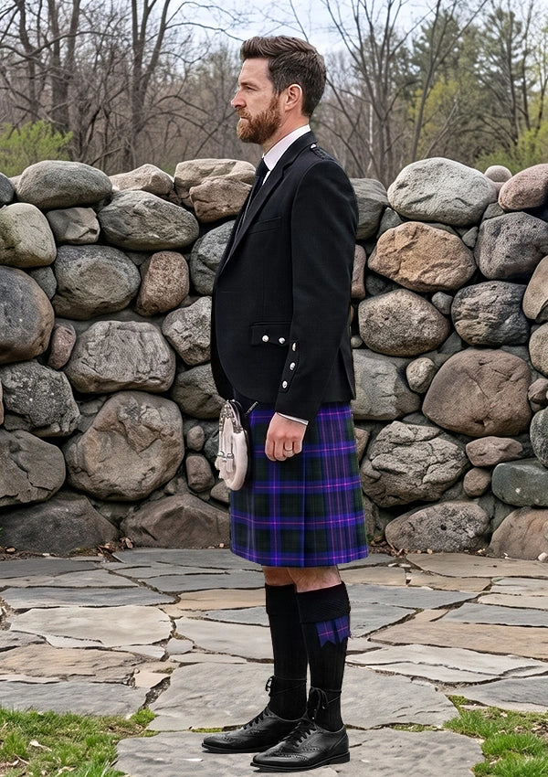Traditional_Armstrong_Scottish_Tartan_Kilt_and_Argyle_Jacket_Kilt_Outfit_left_image