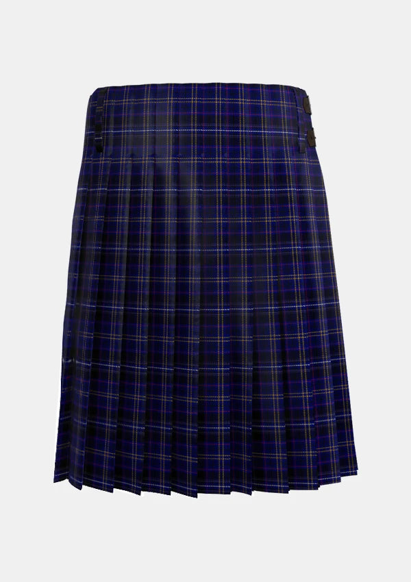Traditional_Arnold_Tartan_kilt_back_image_with_pleated_design_and_adjustable_buckles_for_men