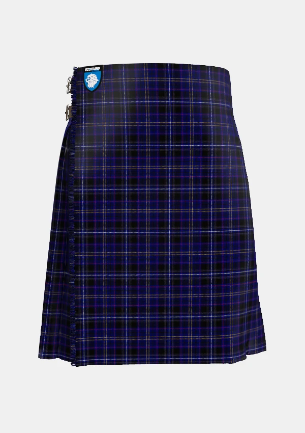 Traditional_Arnold_Tartan_kilt_front_image_with_pleated_design_and_adjustable_buckles_for_men