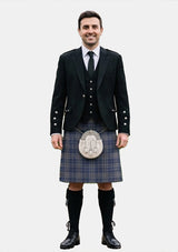 Traditional_Arran_Mist_tartan_11544_Kilt_and_Argyle_Jacket_Kilt_Outfits_front_image