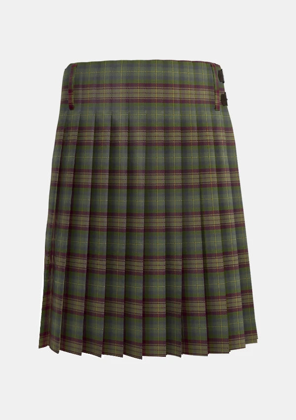 Traditional_Auld_Scotland_Tartan_kilt_7303_back_image_with_pleated_design_and_adjustable_buckles_for_men