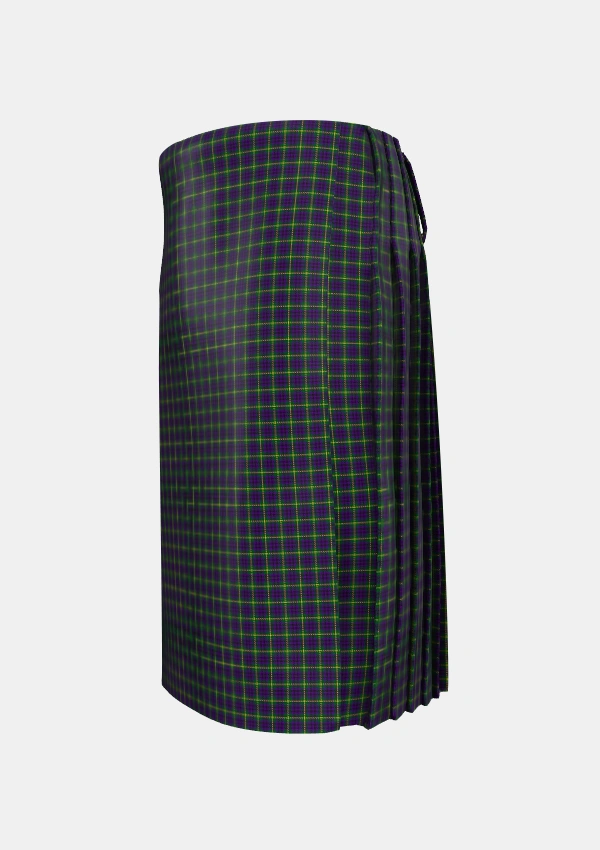 Traditional_Austin_Wilsons_No173_Tartan_306_kilt_left_image_with_pleated_design_and_adjustable_buckles_for_men
