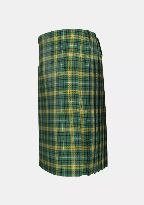 Traditional_Avalon_Calvert_Tartan_kilt_left_image_with_pleated_design_and_adjustable_buckles_for_men
