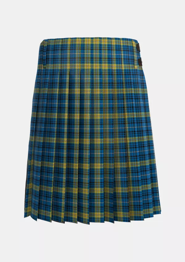 Traditional_Avalon_Carroll_House_Tartan_6362_kilt_back_image_with_pleated_design_and_adjustable_buckles_for_men