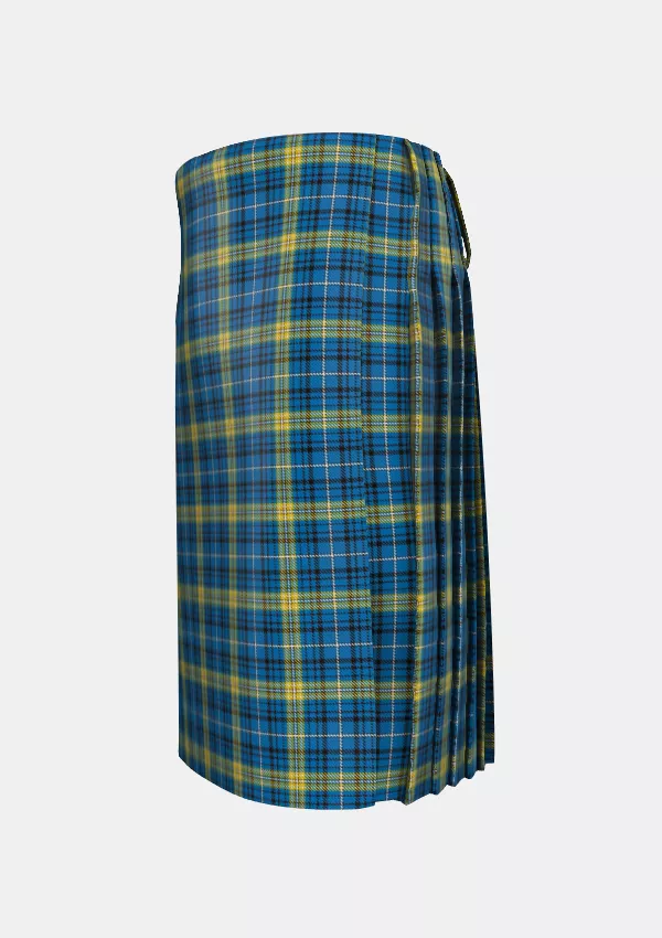 Traditional_Avalon_Carroll_House_Tartan_6362_kilt_left_image_with_pleated_design_and_adjustable_buckles_for_men