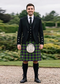 Traditional_Ayrshire_tartan_436_Kilt_and_Argyle_Jacket_Kilt_Outfit_front_image