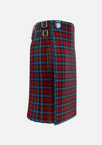 Traditional_Baillie_of_Polkemmet_Red_Tartan_1008_kilt_right_image_with_pleated_design_and_adjustable_buckles_for_men