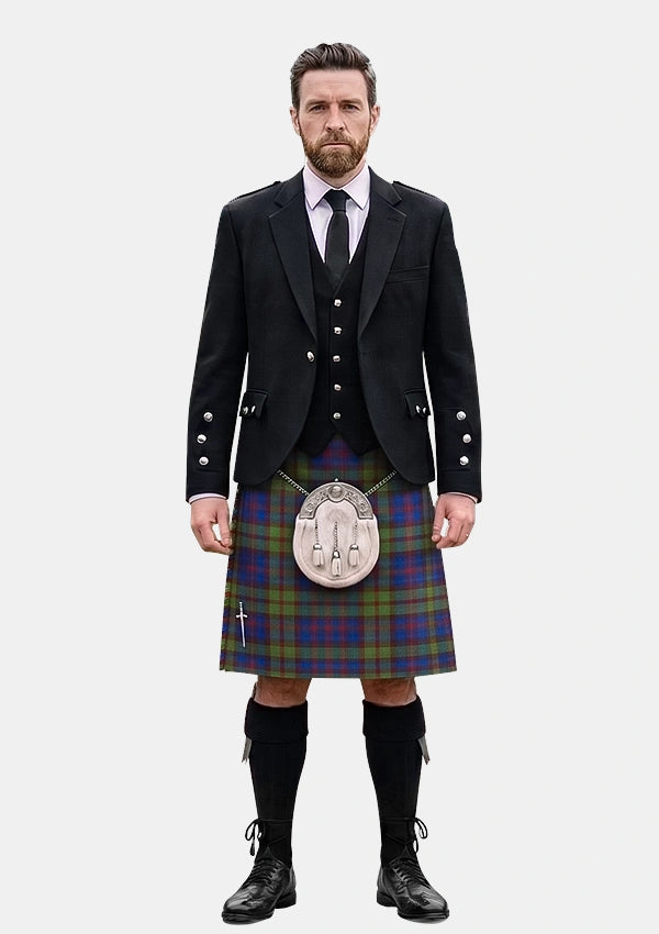 Traditional_Bain_E_Tartan_15040_Kilt_and_Argyle_Jacket_Kilt_Outfits_front_image
