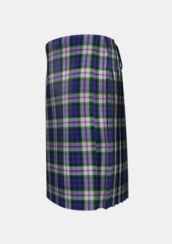 Traditional_Baird_Dress_Tartan_233_kilt_left_image_with_pleated_design_and_adjustable_buckles_for_men