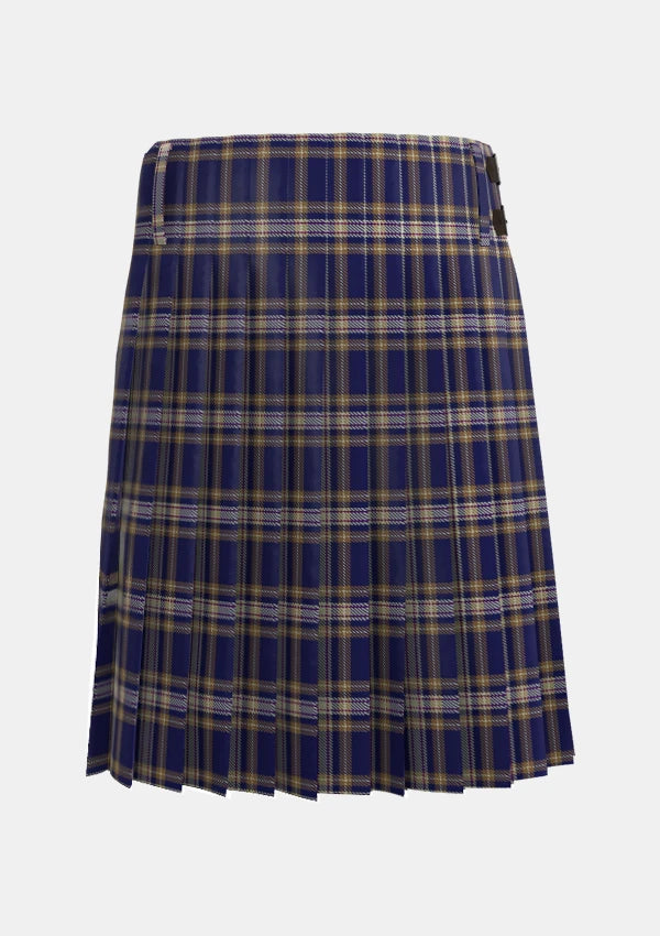 Traditional_Baker_Tartan_kilt_613_back_image_with_pleated_design_and_adjustable_buckles_for_men