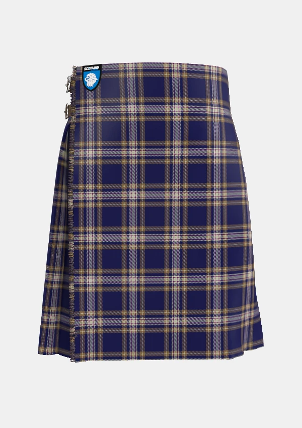 Traditional_Baker_Tartan_kilt_613_front_image_with_pleated_design_and_adjustable_buckles_for_men