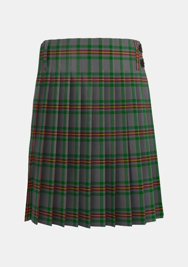 Traditional_Ballantyne_Tartan_kilt_7563_back_image_with_pleated_design_and_adjustable_buckles_for_men