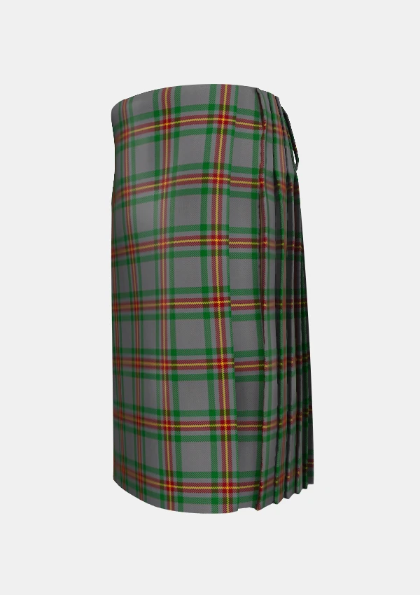Traditional_Ballantyne_Tartan_kilt_7563_left_image_with_pleated_design_and_adjustable_buckles_for_men