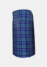 Traditional_Banff_and_Buchan_Tartan_kilt_left_image_with_pleated_design_and_adjustable_buckles_for_men