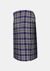 Traditional_Bannockbane_Silver_Tartan_kilt_595_left_image_with_pleated_design_and_adjustable_buckles_for_men
