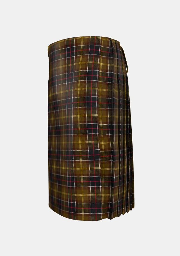 Traditional_Barbour_tartan_2489_kilt_left_image_with_pleated_design_and_adjustable_buckles_for_men