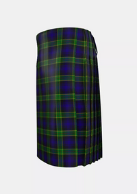 Traditional_Barnes_Hunting_Tartan_2244_kilt_left_image_with_pleated_design_and_adjustable_buckles_for_men