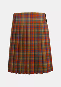 Traditional_Barnes_Karey_Tartan_12346_kilt_back_image_with_pleated_design_and_adjustable_buckles_for_men