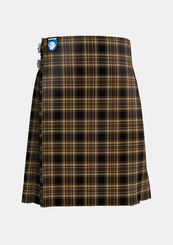 Traditional_Bear_Pride_Tartan_kilt_front_image_with_pleated_design_and_adjustable_buckles_for_men
